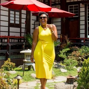 Yellow Banana Republic Dress